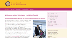 Desktop Screenshot of praxis-klinik-domnick.de